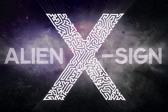 Alien X Sign: A Futuristic Font for Creative Projects