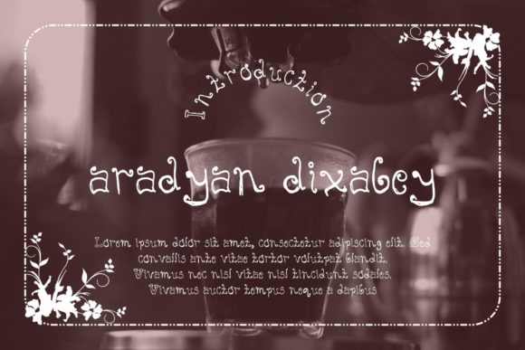 Aradyan Dixabey: A Playful Display Font