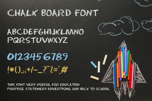 Chalk Board Font for Creative Makers