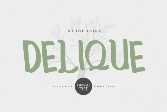 Delique: A Playful Display Font