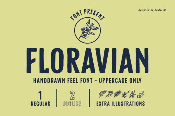 Floravian: A Bold Display Font