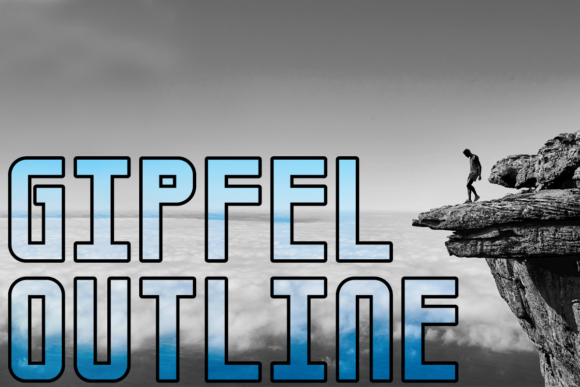 Gipfel Outline: A Bold Typeface for Editorial Design