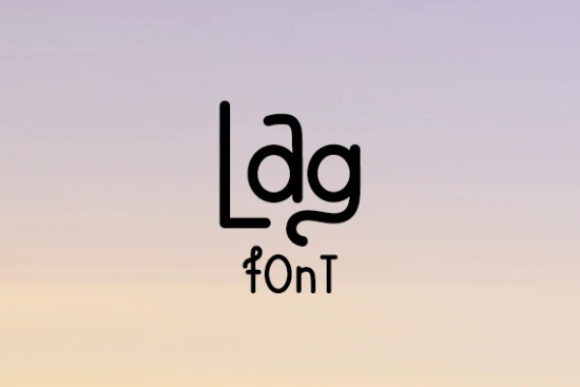 Lag: A Playful Typeface for Creative Projects