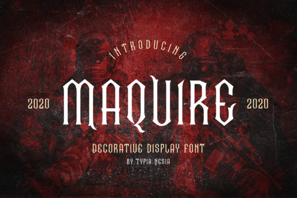 Maquire Font: Vintage Display Typeface for Small Business Branding