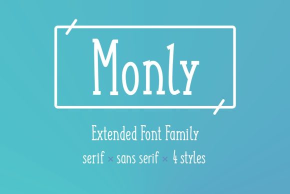 Monly: A Playful Display Font