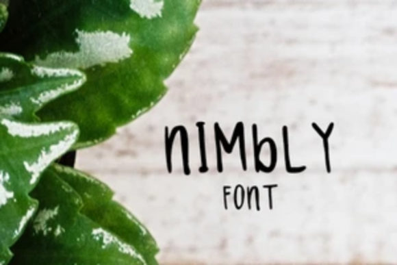 Nimbly: A Friendly Display Font
