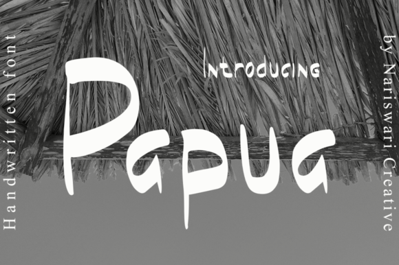 Papua: A Fun Display Font for Makers
