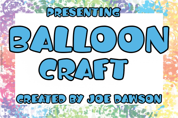 Playful Display Font: Balloon Craft