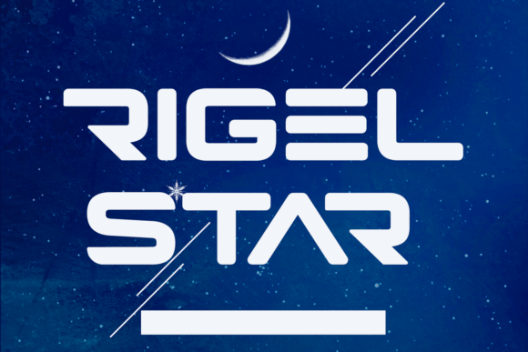 Rigel Star: A Futuristic Display Font for Bold Brand Identities