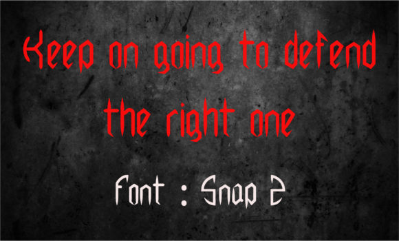 Snap Z: A Bold Display Font
