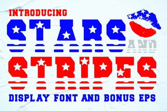 Stars and Stripes Font for Web Design