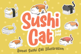 Sushi Cat: A Whimsical Display Font