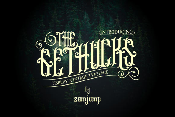 The Gethucks: A Vintage Font for Creative Projects