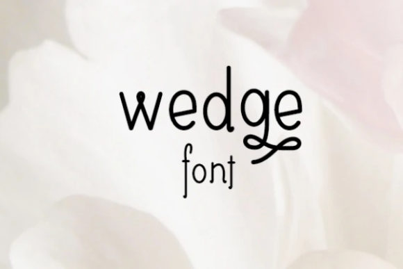 Wedge Font: Elegant Display Type for Crafters